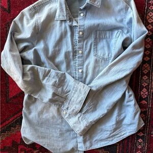 J. Crew Light Blue Chanbray Button Down Shirt